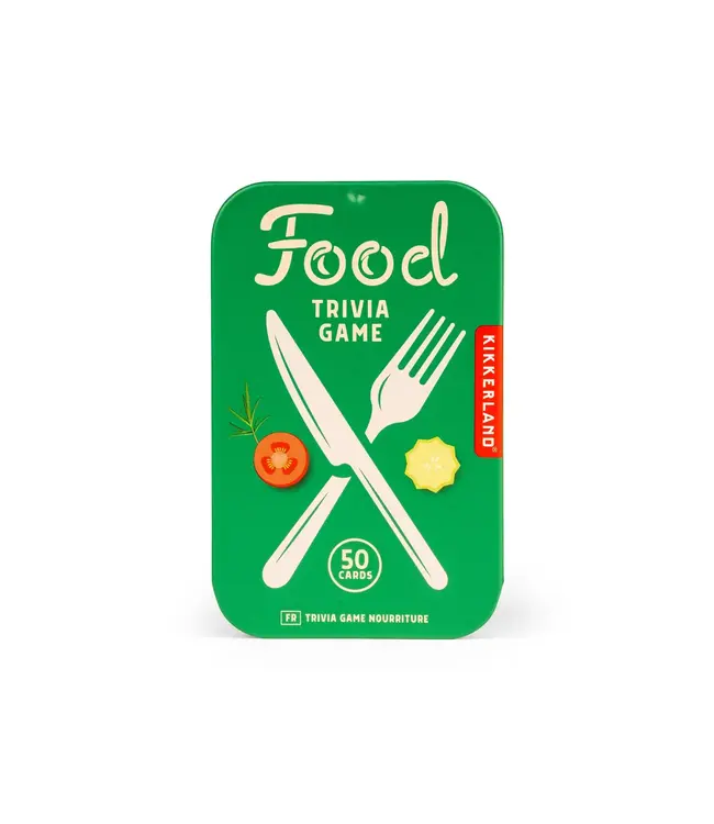 Kikkerland Design Inc. Trivia Card Game - Food