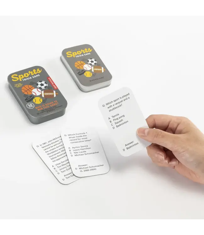 Kikkerland Design Inc. Trivia Card Game - Sports