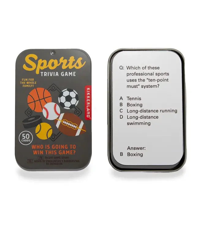 Kikkerland Design Inc. Trivia Card Game - Sports