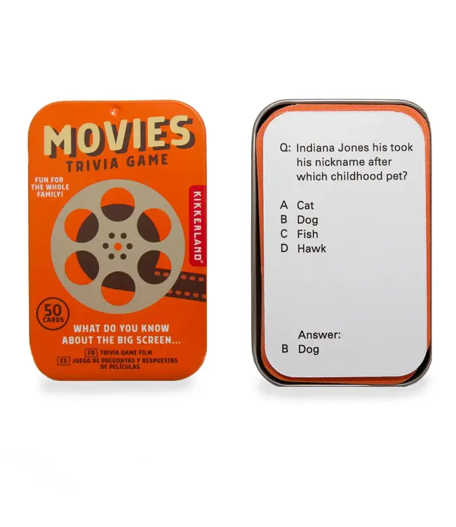 Kikkerland Design Inc. Trivia Card Game - Movies
