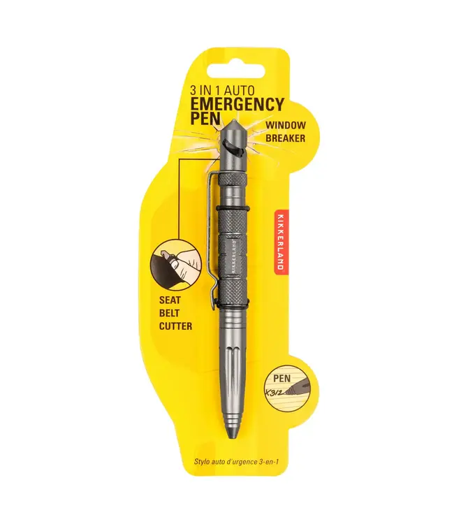 Kikkerland Design Inc. 3-In-1 Auto Emergency Pen