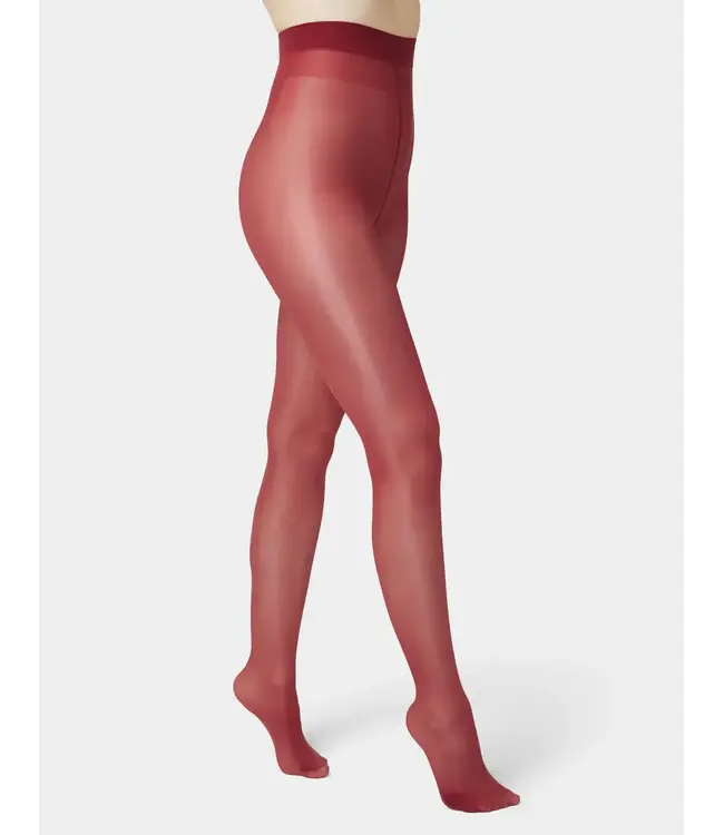 Hue Silky Gloss Opaque Tights - Rhubarb