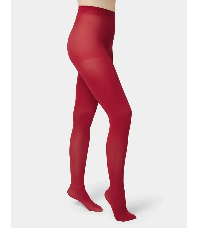 Hue Super Opaque Smooth Control Tights - Jester Red