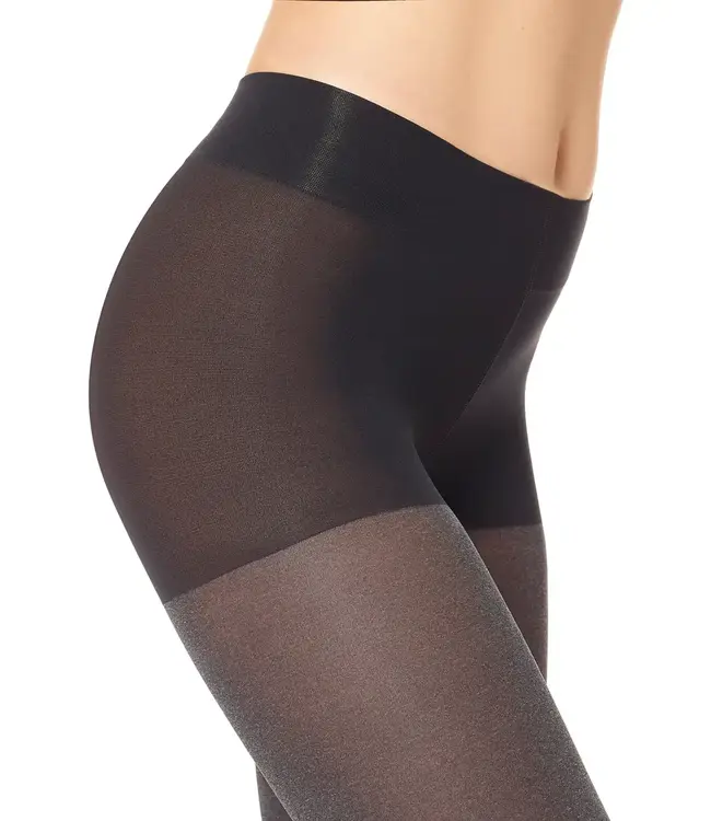 Hue Super Opaque Smooth Control Tights - Graphite Heather