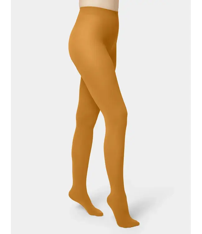 Hue Opaque Smooth Non-Control Tights - Mustard