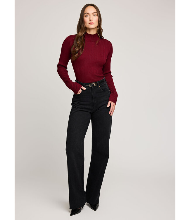 Gentle Fawn Arlen Ribbed Turtleneck - Crimson