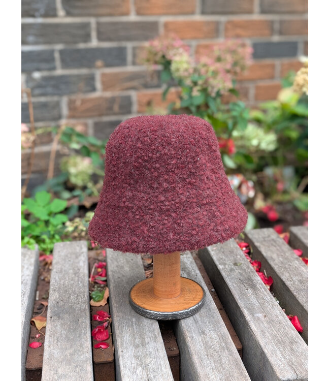 Boucle Cloche Hat - Maroon