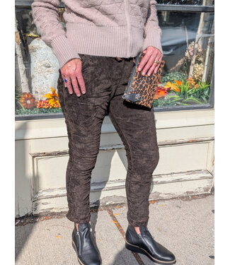 Made in Italy Cord Crinkled Joggers -