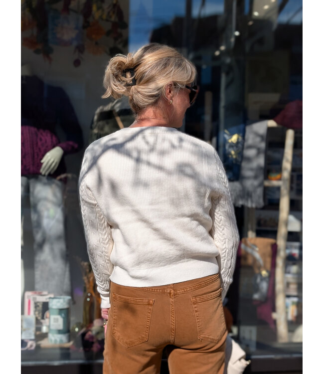 Cable Knit Cardigan - Vanilla