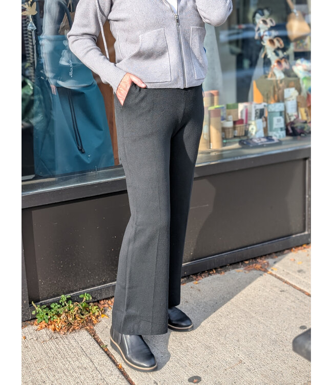 Pull On Knit Pants - Black