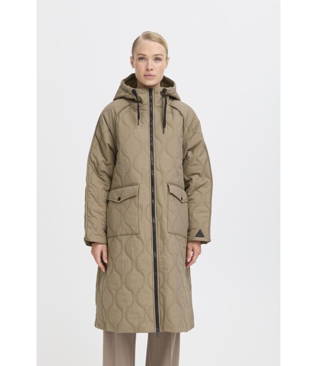 B. Young ByBocci Long Coat - Walnut