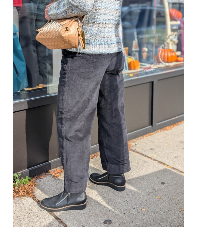 B. Young ByDasik Cord Cropped Pants - Black