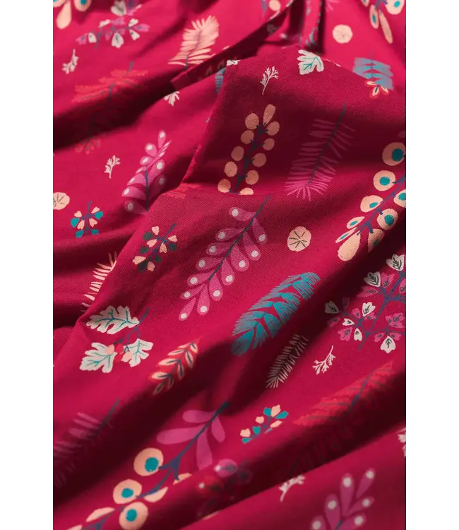 Seasalt Cornwall Organic Cotton Setting Sun Pajamas Set - Botanical Woodland Jam