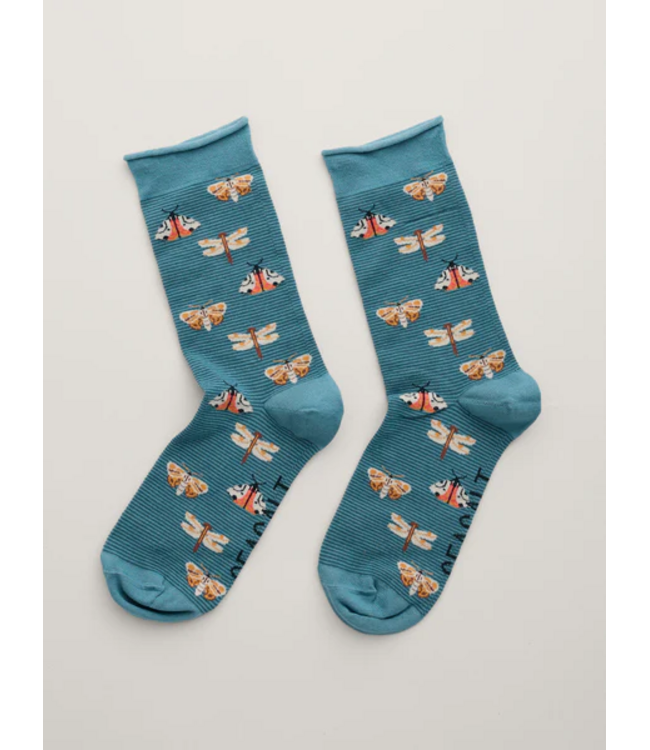 Seasalt Cornwall Women's Arty Socks - Sunshade Kingfisher