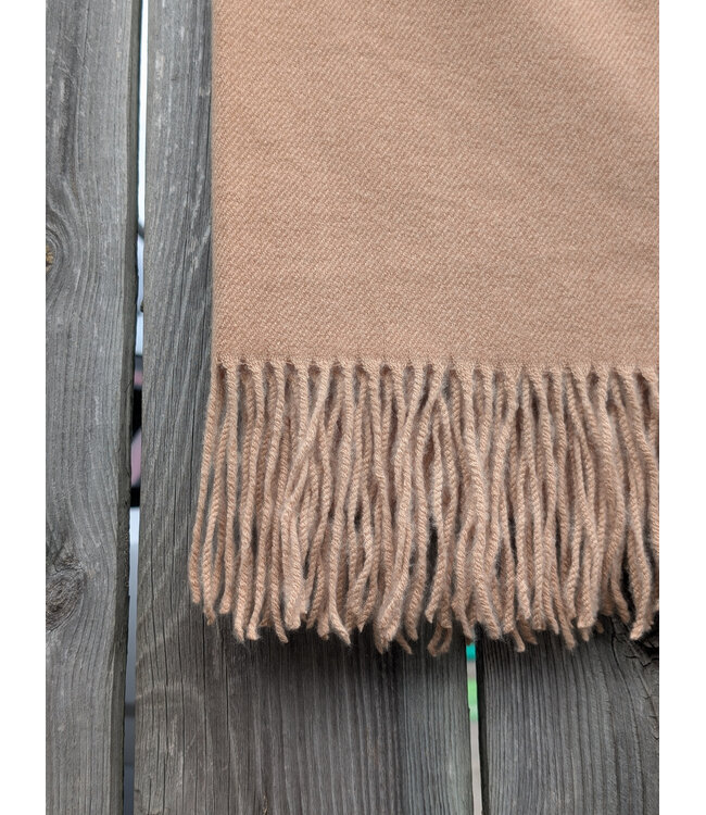 Winter Scarf w/ Fringe - Camel