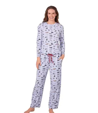 LatteLove Dog Pajama Set - Blue