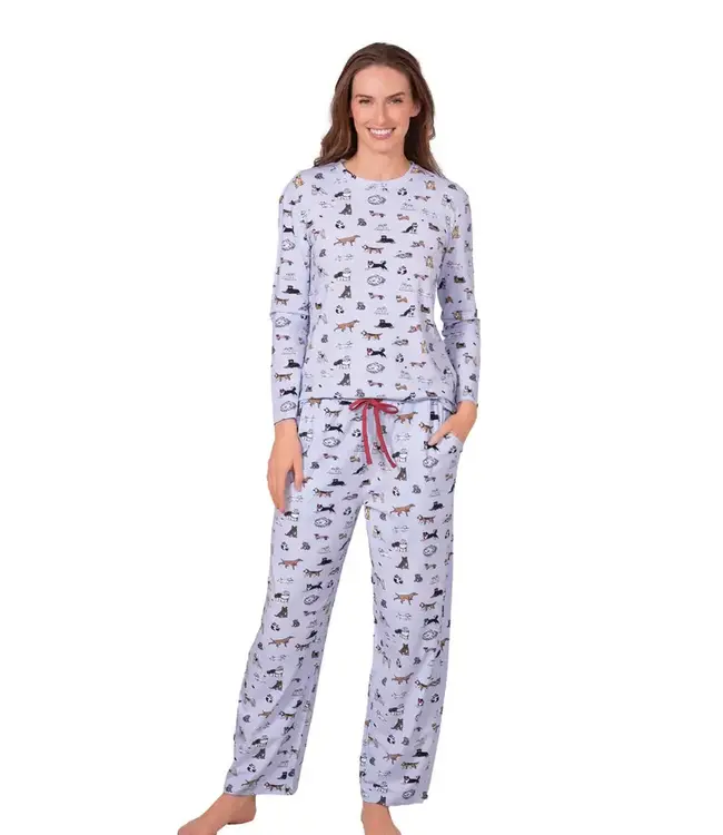 LatteLove Dog Pajama Set - Blue