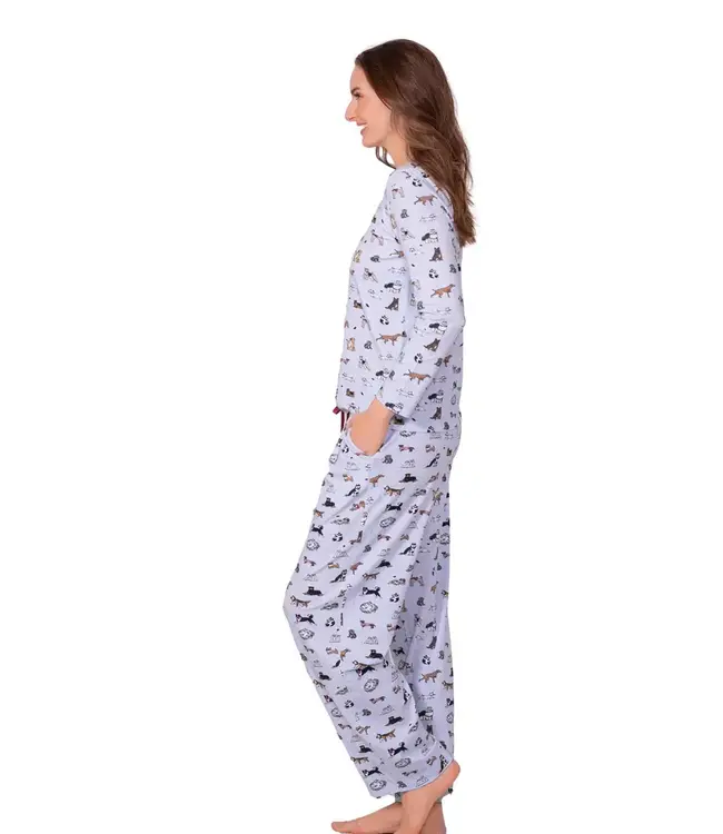 LatteLove Dog Pajama Set - Blue