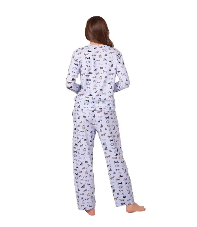 LatteLove Dog Pajama Set - Blue