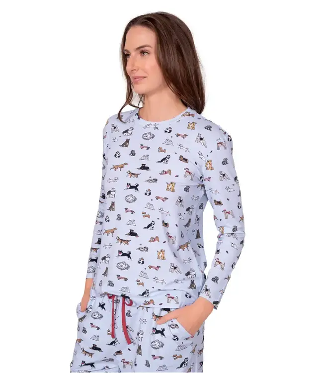 LatteLove Dog Pajama Set - Blue