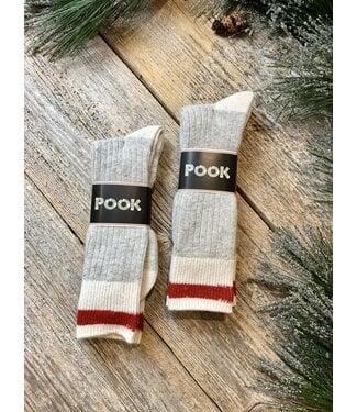 Pook Pook Wool Socks - 2pairs - red