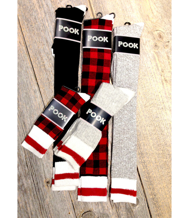 Pook Pook Over The Knee Socks - Black