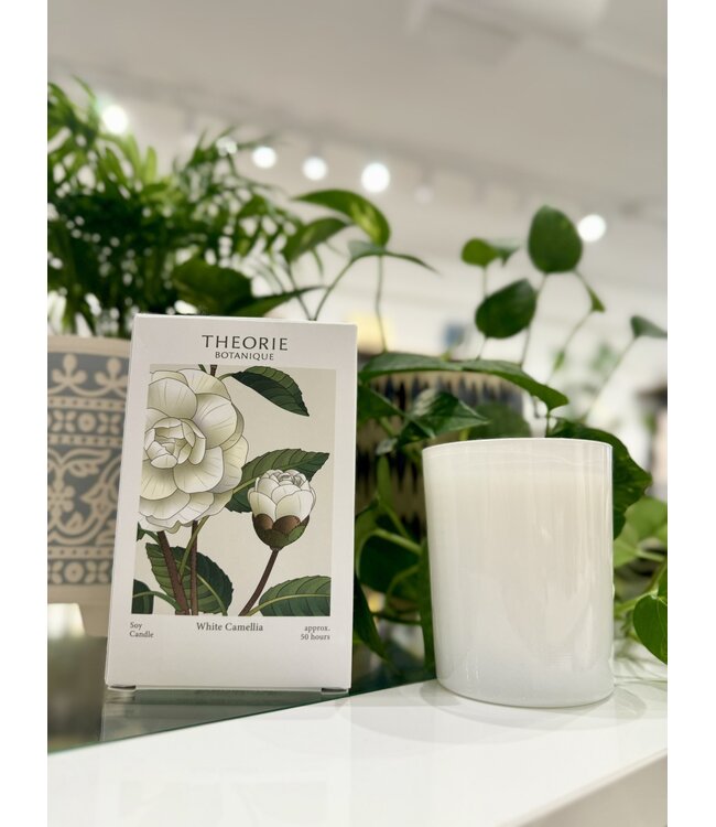 Theorie Botanique 50 hr Soy Candle - White Camelia