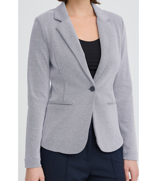 ICHI Kate Pique Blazer - Blueprint