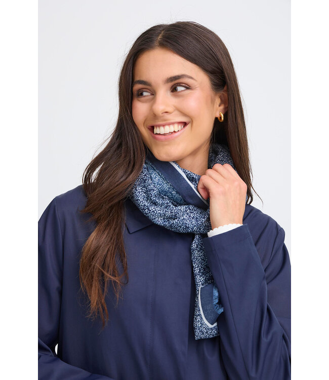 Fransa Scarf - Tiny Petals Navy