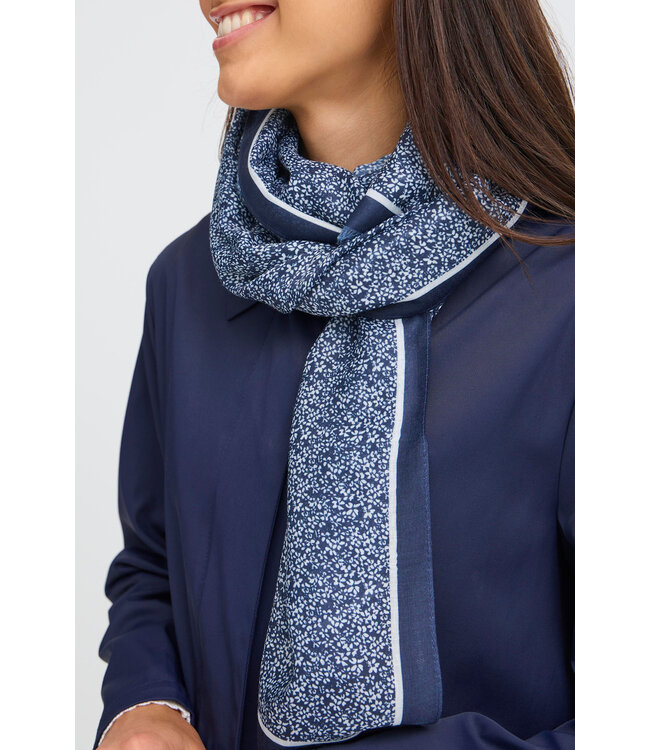 Fransa Scarf - Tiny Petals Navy