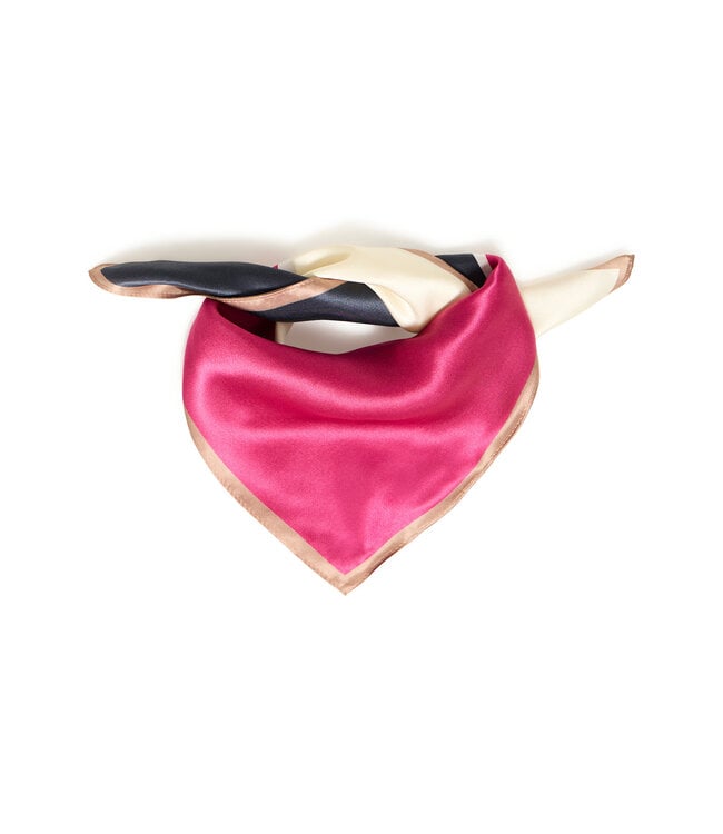 Fransa FrSilla Colourblock Scarf - Berry