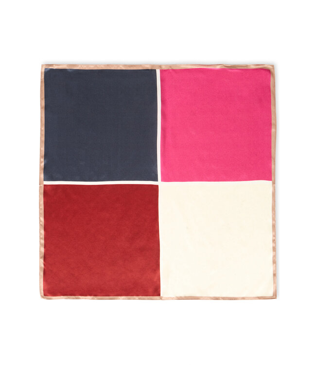 Fransa FrSilla Colourblock Scarf - Berry