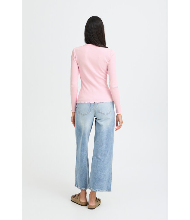 B. Young BySinne Ribbed Long Sleeve - Parfait Pink
