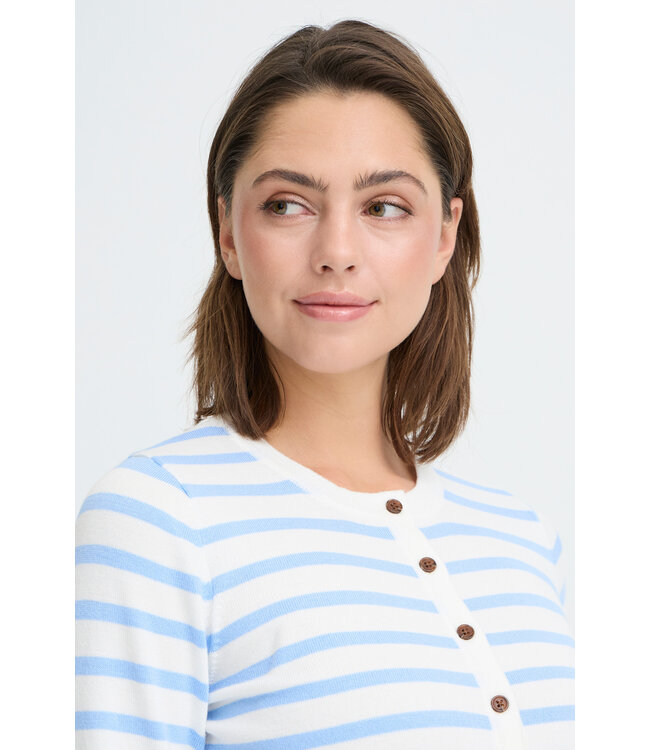 ICHI IhLuls Classic Cardigan - Small Stripes