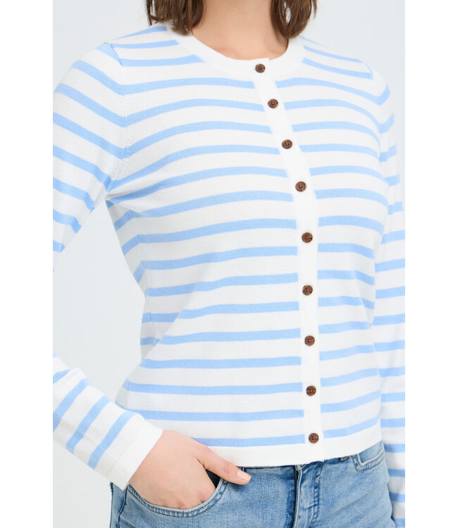 ICHI IhLuls Classic Cardigan - Small Stripes