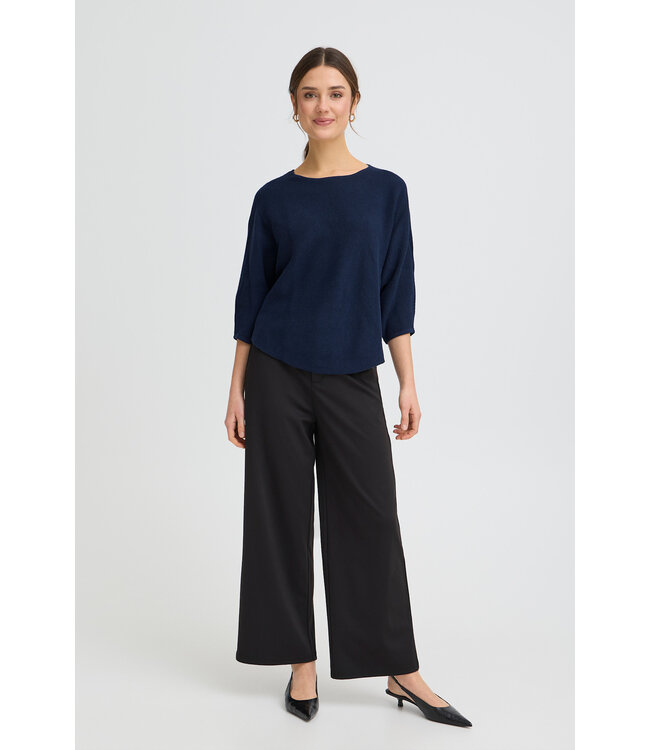 Fransa FrSinja Batwing Sleeve Sweater - Navy