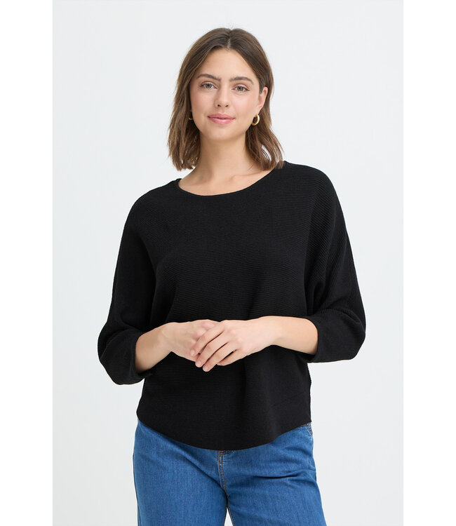 Fransa FrSinja Batwing Sleeve Sweater - Black