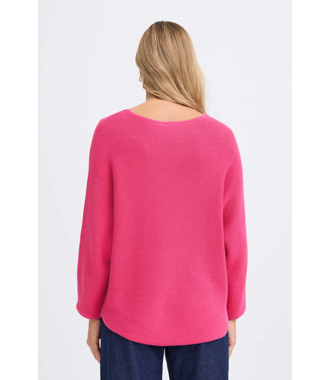 Fransa FrSinja Batwing Sleeve Sweater - Very Berry