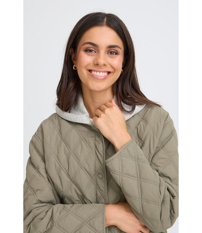 Fransa FrPaityn Quilted Jacket - Smokey Olive