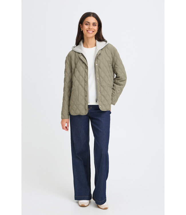 Fransa FrPaityn Quilted Jacket - Smokey Olive