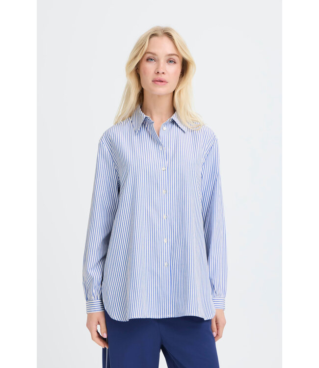 B. Young BYHanio Tape Shirt - Hanio Stripe Della Robbia