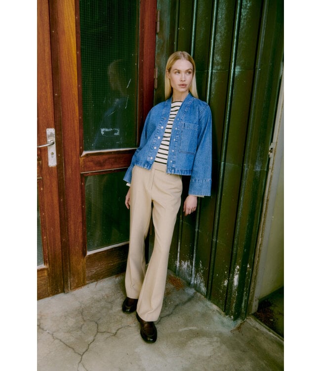 B. Young BYKacila Shirt - Mid Blue Denim