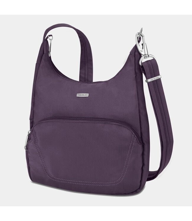 Travelon Anti-Theft Classic Essential Messenger Bag - Purple