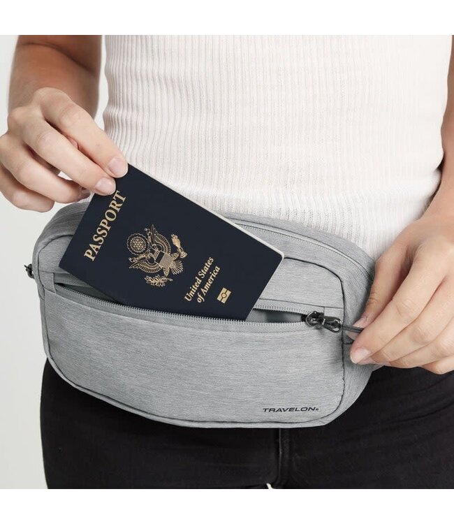 Travelon Convertible Sling/Waist Pack - Gray Heather