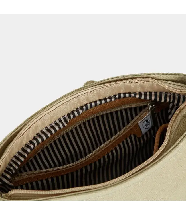 Travelon Anti-Theft Heritage Saddle Crossbody - Natural