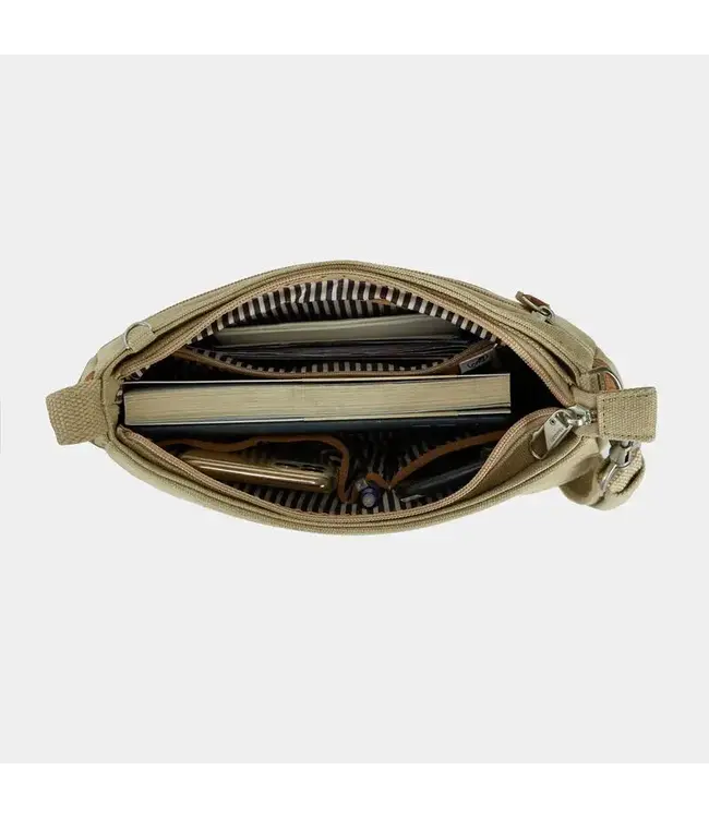 Travelon Anti-Theft Heritage Saddle Crossbody - Natural