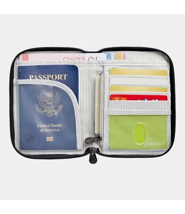 Travelon RFID Passport Zip Wallet - Smoke