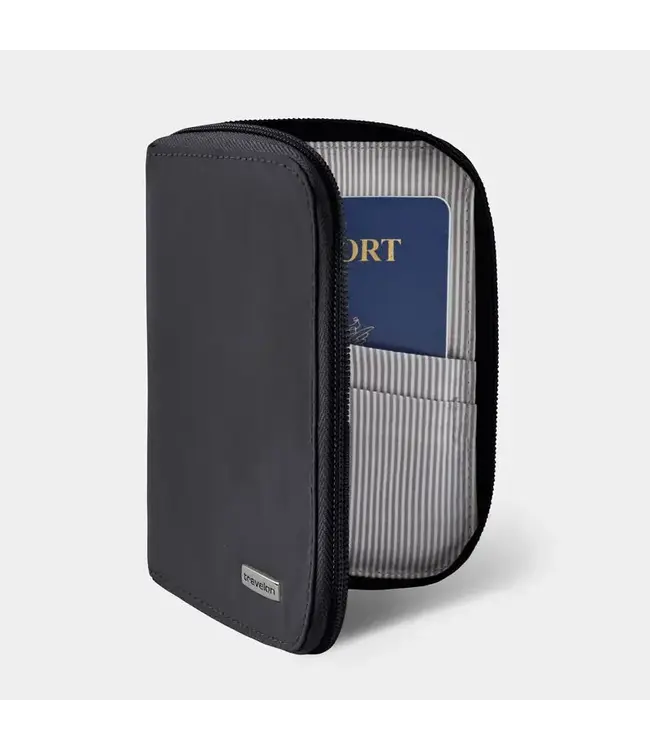Travelon RFID Passport Zip Wallet - Smoke