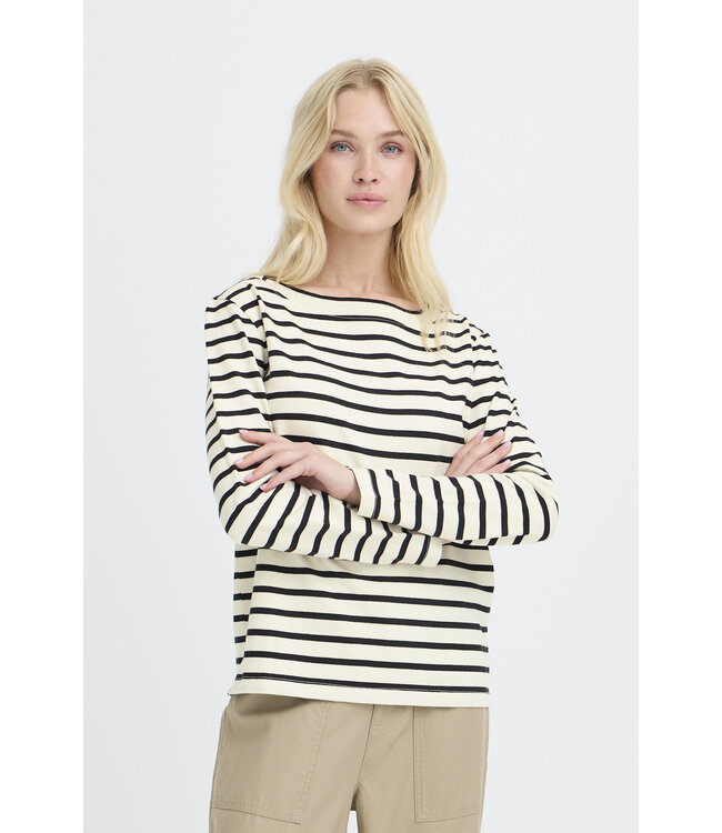 B. Young Cotton top - Birch Stripe