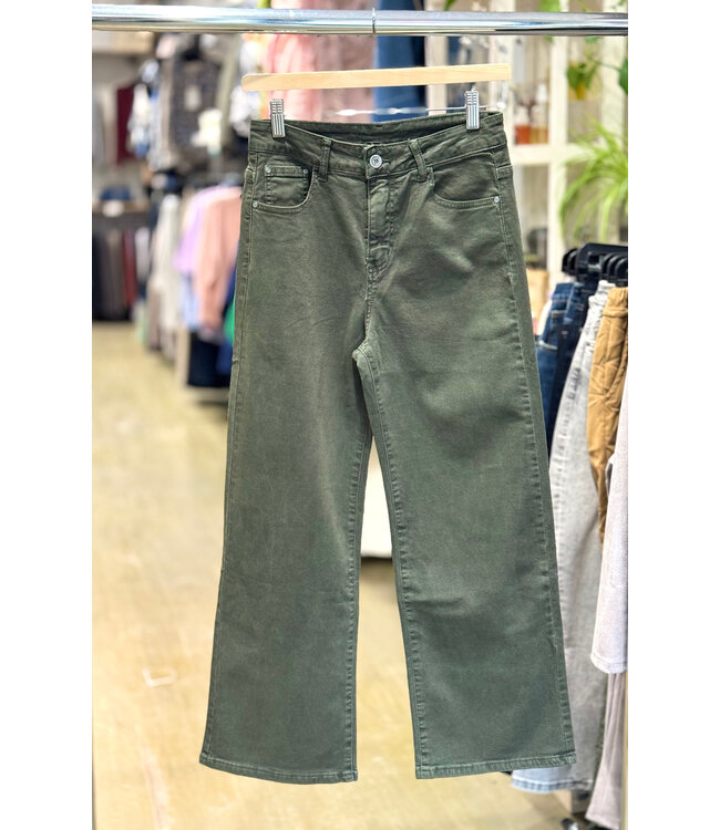 Wide Leg Jeans - Military